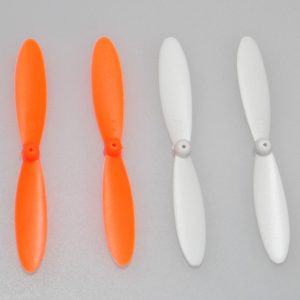 4 Hélices pour Cheerson CX-30W CX-30S – ORANGE/BLANC