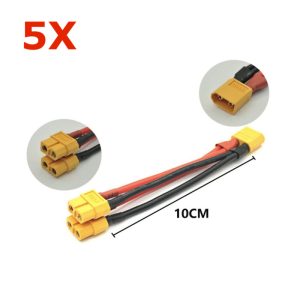 5 Câbles Parallèle en Y Connecteur XT60 Mâle/Femelle en pour Batterie Drone