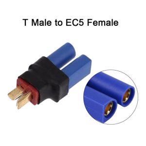 Adaptateur Convertisseur Connecteurs T Mâle vers EC5 Femelle pour Batteries Lipo Drones DIY