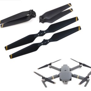2 Hélices 8330 Pliantes Fixation Rapide CW & CCW pour DJI Mavic Pro – NOIR/OR