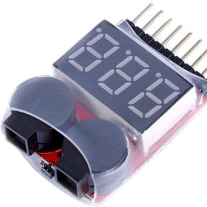 Indicateur de Tension Alarme Basse Tension pour Batteries Lipo 3.7V 7.4V 11.1V