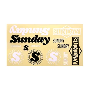 Pack Stickers SUNDAY Logo Sheet (x13)