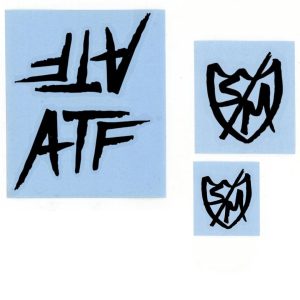 Pack Stickers S&M Cadre ATF Black (x3)