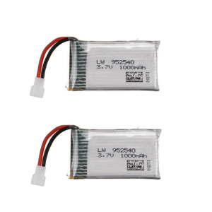 2 Batteries 3.7V 1000mAh pour Syma X5 X5C X5SC X5SW TK M68 CX-30 K60 905 V931