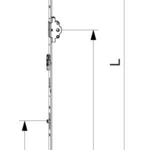 Crémone MACO oscillo-battante à barillet