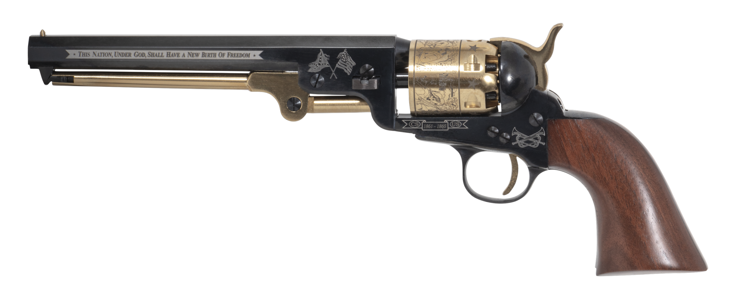 REPLIQUE 1851 NAVY COMMEMORATIF GOLD GTS / Cal .36 Poudre Noire