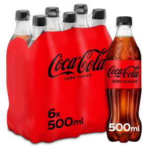 COCA-COLA ZERO PET 6X50CL