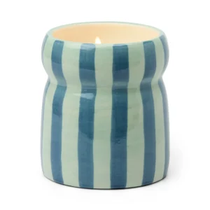 Bougie Cabana Rayures Bleu Marine – Cidre chaud