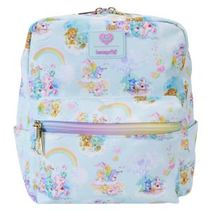 Carebears Bisounours Loungefly Mini Sac A Dos Nylon Cousins Aop