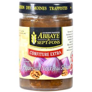 Confiture de figues aux noix et au sésame – Abbaye Notre-Dame de Sept-Fons