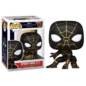 Figurine POP Marvel Spiderman No Way Home Costume Spiderman Noir et Or
