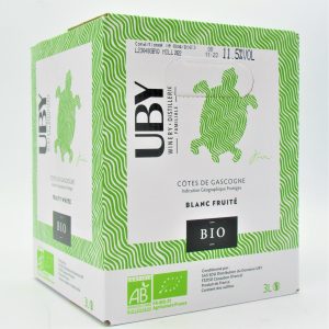 IGP Côtes de Gascogne Blanc Bio Domaine Uby 2022 3 litres