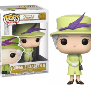 LA FAMILLE ROYALE – POP N° 01 – Reine Elizabeth II avec tenue verte