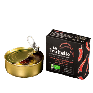 Petites truites de montagne à l&rsquo;huile d&rsquo;olive et piment gorria – Bio