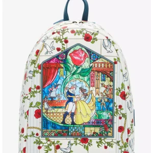 Loungefly Disney – Beauty And The Beast Stained Glass – Sac à dos