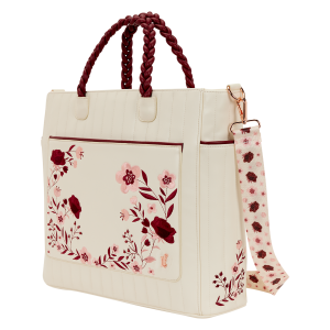 Loungefly Originals – Cream & Red Floral – Tote bag