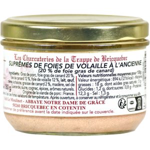 Pâté au foie gras (20%) « Suprêmes de foies de volaille à l&rsquo;ancienne » – Abbaye de Bricquebec